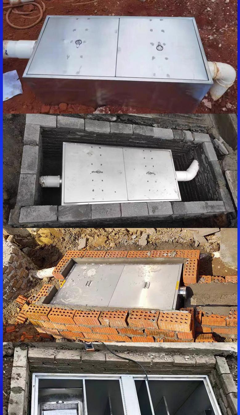 Bước đầu tiên là đo đúng vị trí và đặt bẫy mỡ cân bằng dưới chậu rửa.