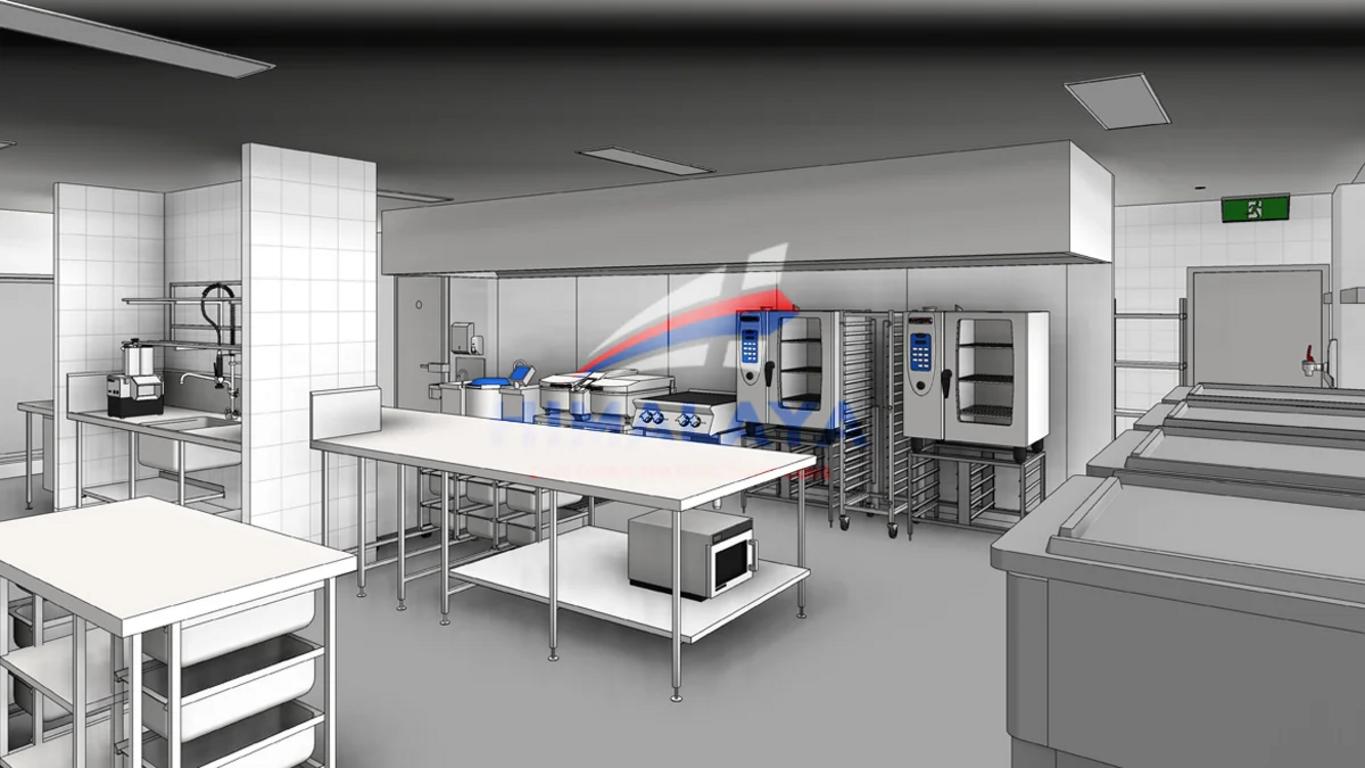 Các điểm kiểm soát nhiễm chéo thường gặp trong bếp trường học.