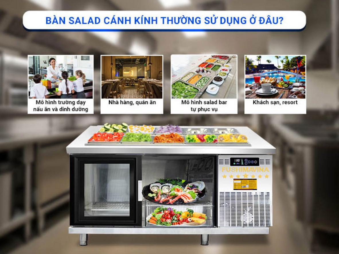 Hệ làm lạnh trực tiếp với môi chất R134a — duy trì -3ºC ~ 10ºC.