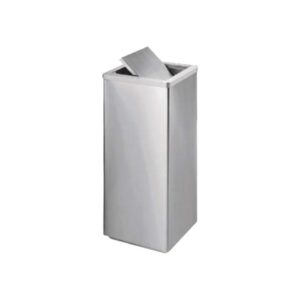 Thùng rác inox vuông nắp lật