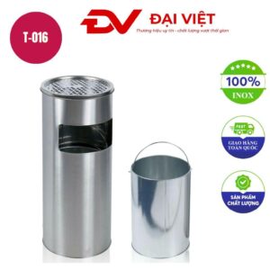 Trụ gạt tàn inox tròn T-016