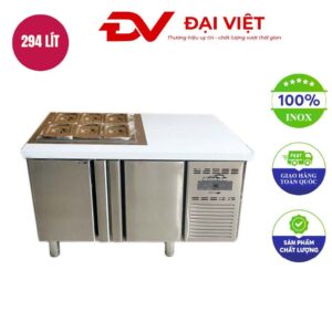 Tủ bàn khay lạnh 1200mm (Bàn Salad 6 khay)