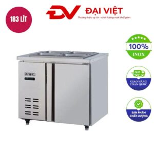 Tủ bàn khay lạnh 900mm (Bàn Salad 4 khay)