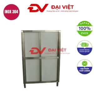 Tủ bếp inox 4 tầng