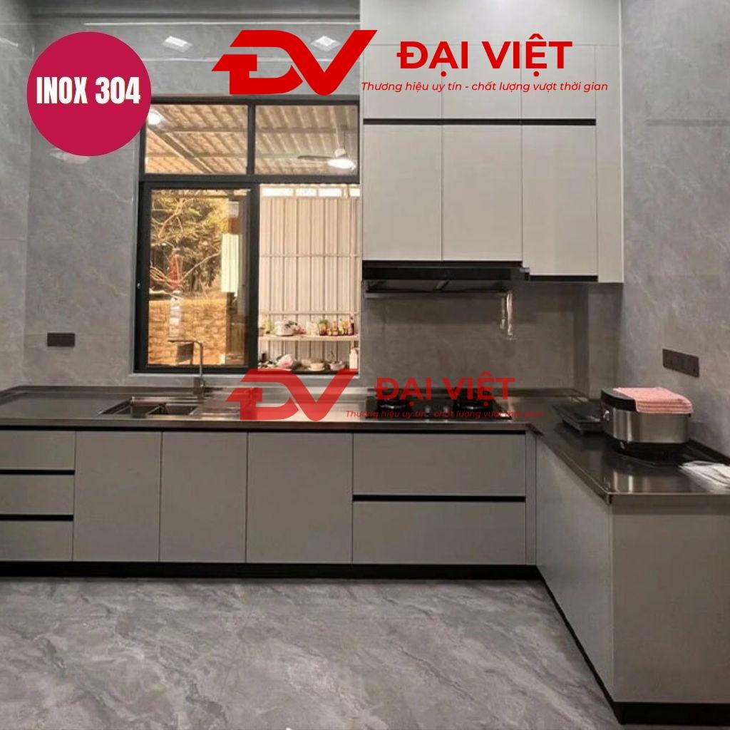 Tủ bếp inox hệ module