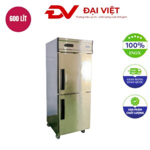 Tủ đông 2 cánh inox dàn đồng