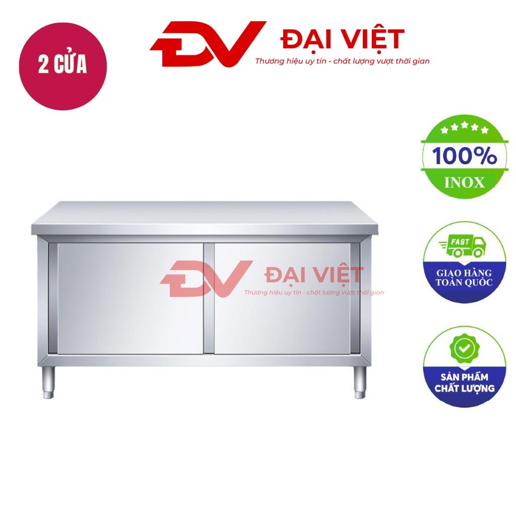 tủ đựng bát đĩa inox 2 cửa lùa 1800x800x800mm