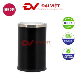 Thùng rác inox nắp bập bênh 9l