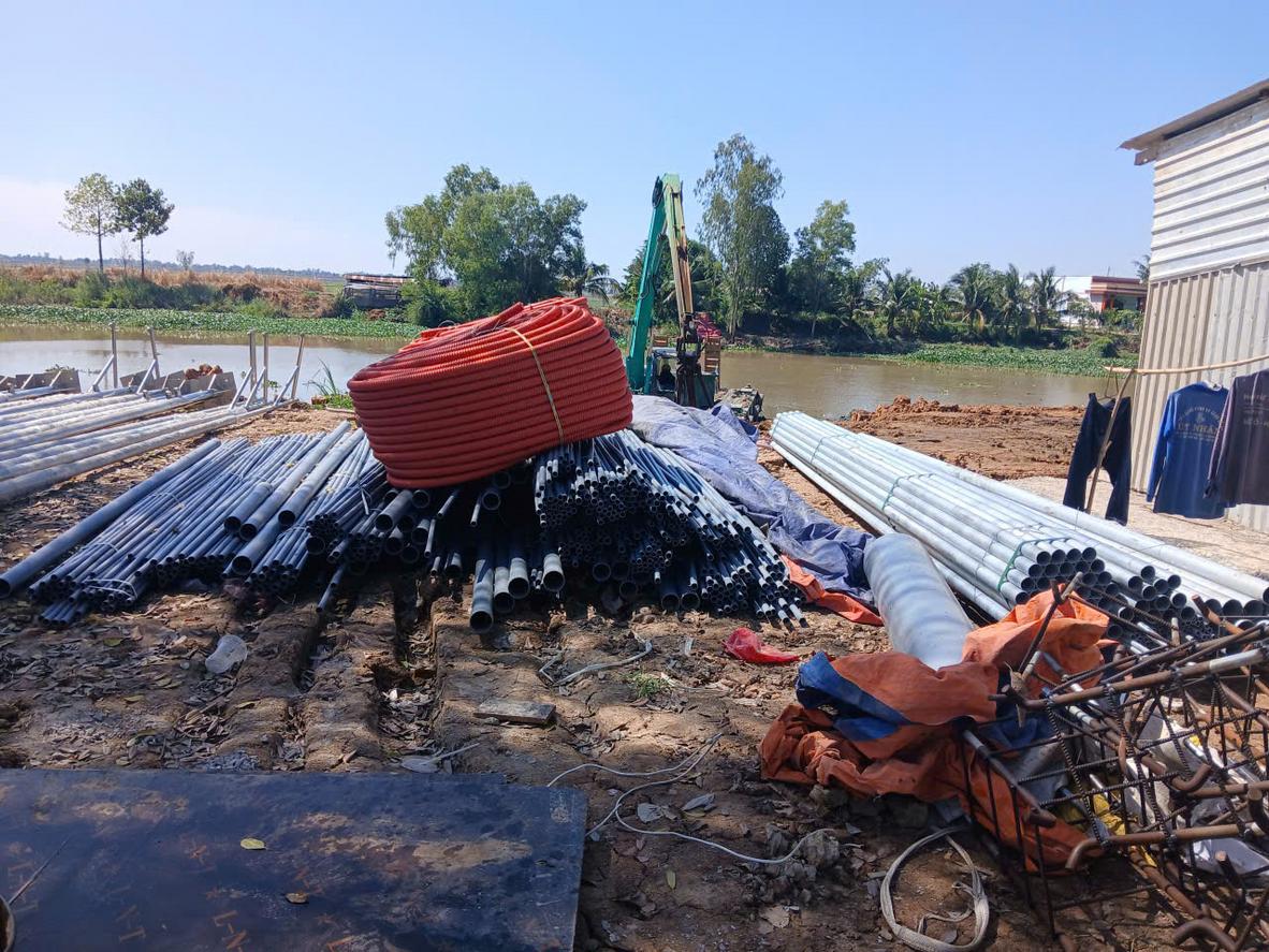 Gia công thân cột cờ inox tại xưởng - Dự án CÔNG TY CỔ PHẦN TẬP ĐOÀN TƯƠNG LAI VIỆT - CHI NHÁNH LÂM ĐỒNG - Cơ Khí Đại Việt