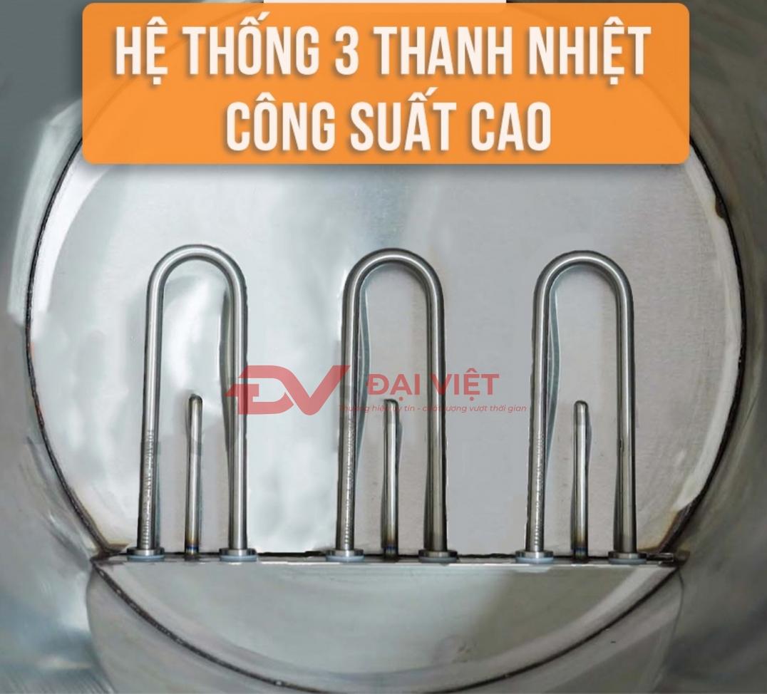 Nồi hỗ trợ điện áp 220V hoặc 380V theo nhu cầu vận hành.