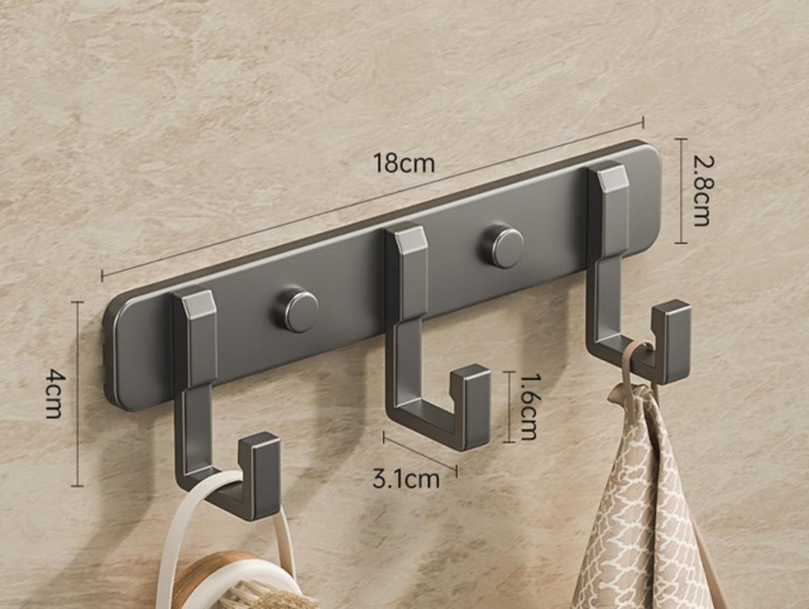 Chiều dài 20.5 cm giúp móc treo gọn cho không gian nhỏ.