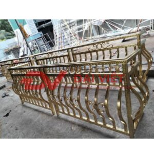 Mẫu lan can inox hoa văn