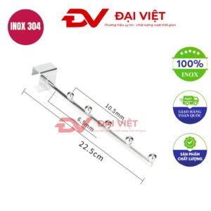 móc inox treo quần áo 22.5cm