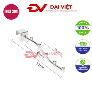 móc inox treo quần áo 23cm