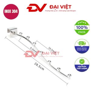 móc inox treo quần áo 28.5cm