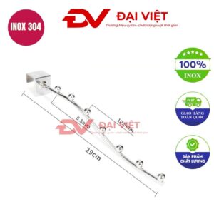 móc inox treo quần áo 29cm