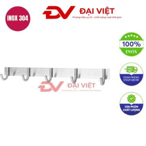 Móc inox treo tường 51x2.9cm