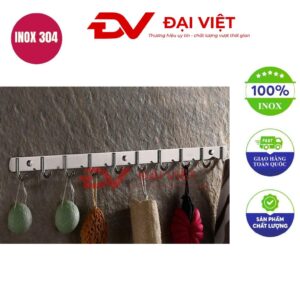 Móc inox treo tường 77x2.8cm