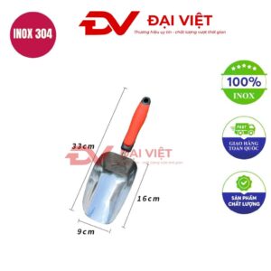 Muôi xúc đá inox 33x9cm