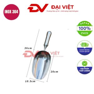 Muôi xúc đá inox 36x10.5cm