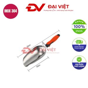 muỗng xúc đá inox 32x8.5cm