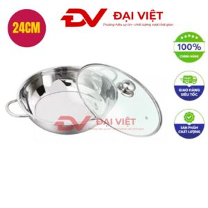 Nồi lẩu inox quai dây 24cm