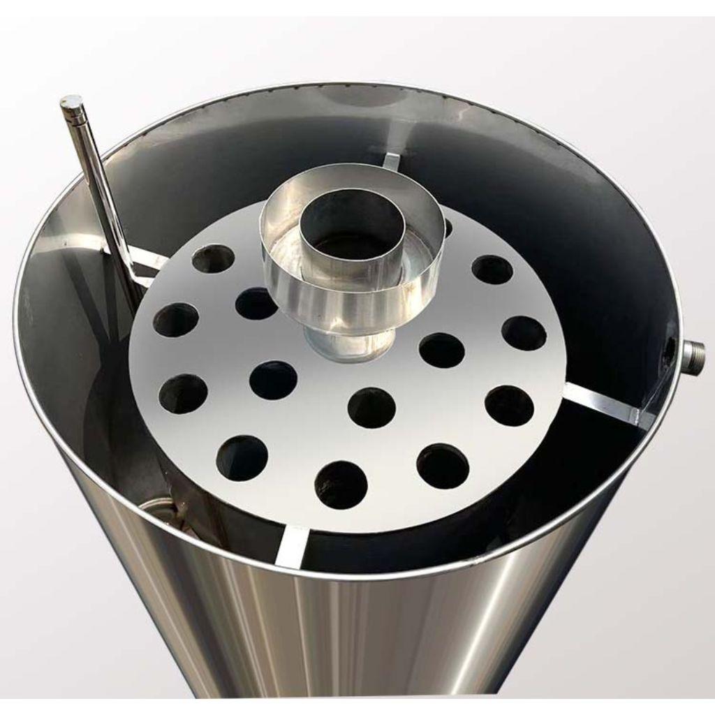 Tháp 6 tầng và hồi lưu 2 chế độ hỗ trợ tối ưu chất lượng rượu.