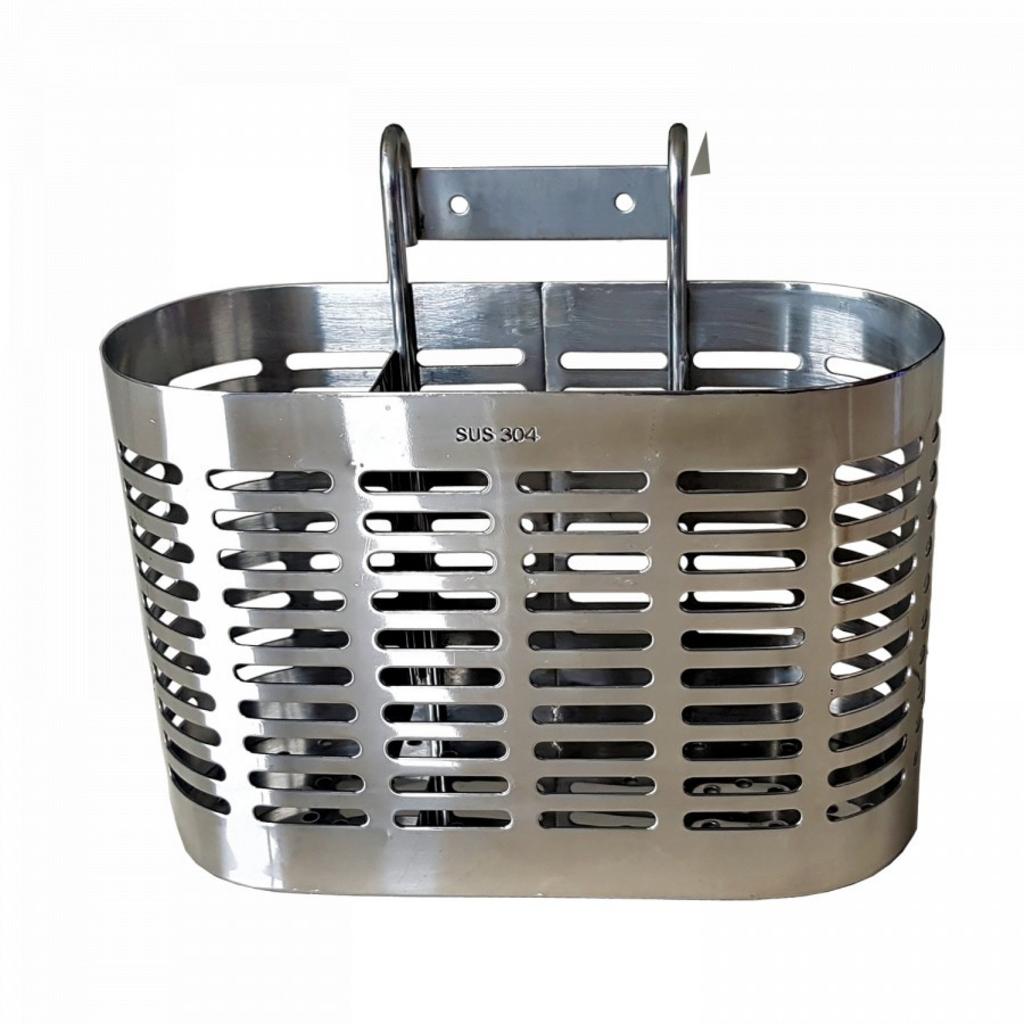 Ống đũa inox GC03 treo tường, gọn sạch và sáng bóng cho bếp Việt.