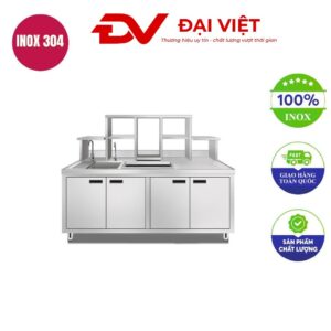 Quầy pha chế inox 1m6