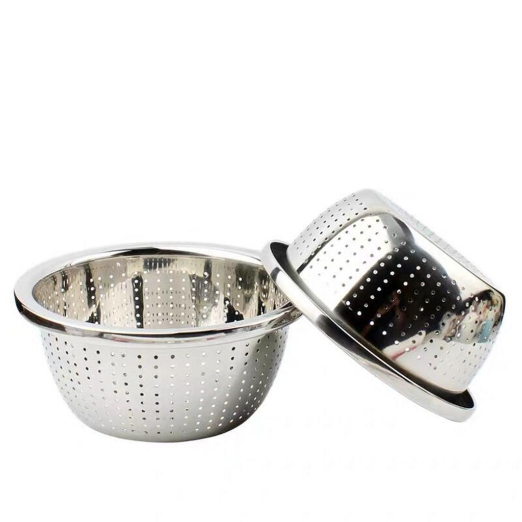 Inox 304 giúp rổ cạn inox 40cm bền hơn trong môi trường bếp ẩm.