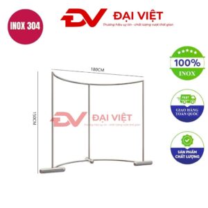 sào phơi đồ inox 180x150cm