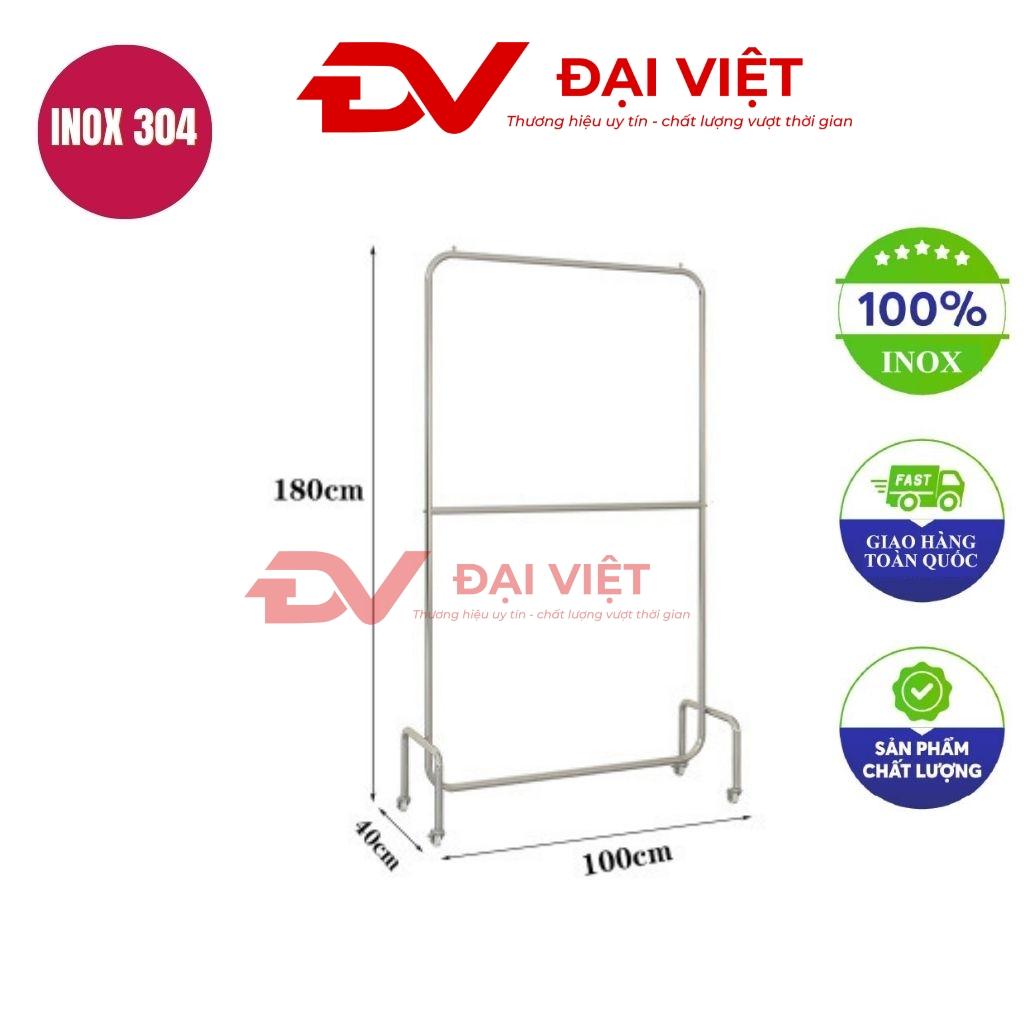 sào treo quần áo inox 100x40x180cm