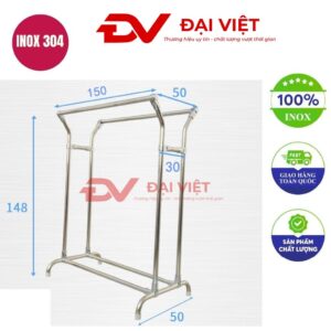 sào treo quần áo inox 150x50x148cm