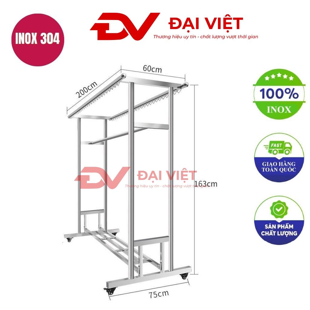 sào treo quần áo inox 200x75x163cm