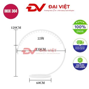 sào treo quần áo inox 60x120cm