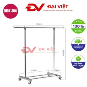 sào treo quần áo inox đơn