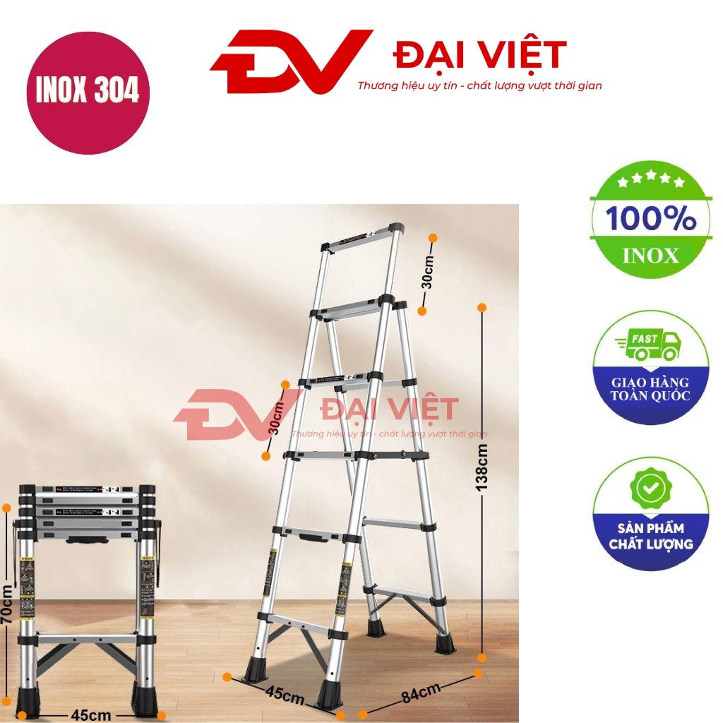 Thang inox 5 bậc dài 2.8m
