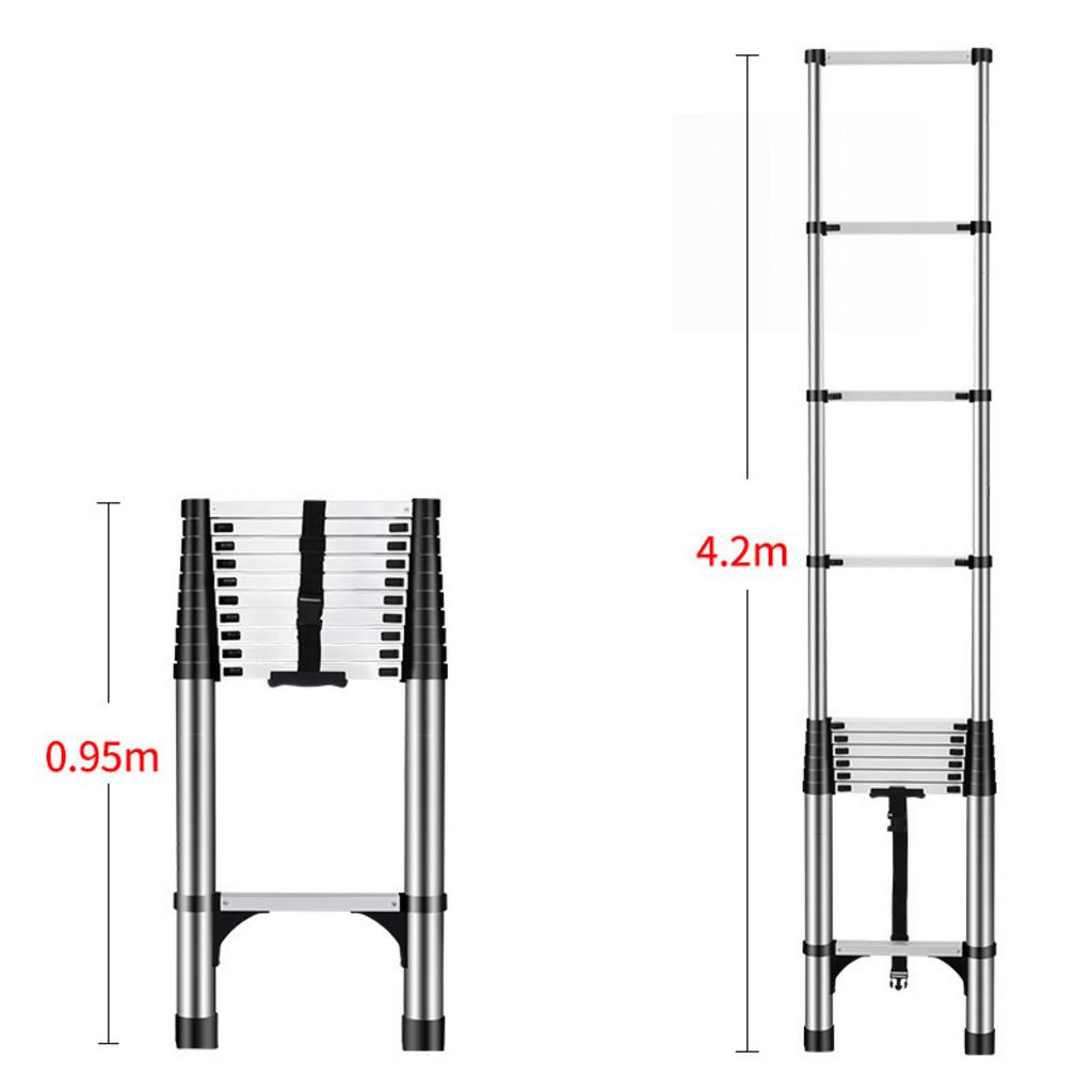 8 bậc, chiều cao sử dụng 3m, phù hợp công việc trên cao.
