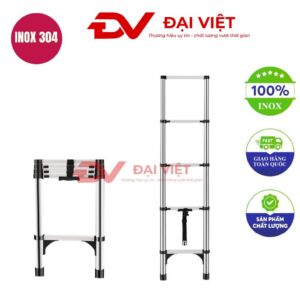 Thang rút đơn inox 1.8m