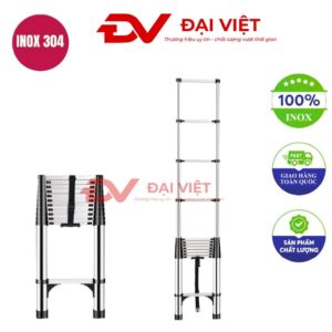 Thang rút đơn inox 4.6m