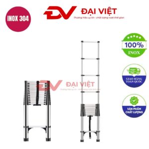 Thang rút đơn inox 5.8m