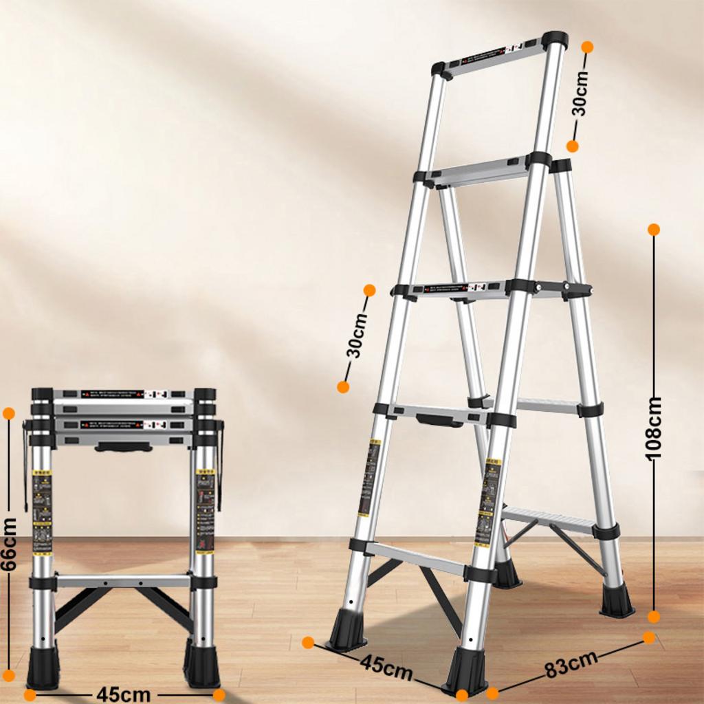 Tải trọng tối đa 150 kg giúp thang phù hợp cho nhu cầu sử dụng phổ biến.