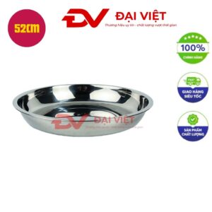 Thau inox tròn 52cm