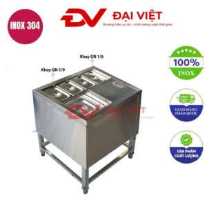 Thùng đá inox có chân 600x400x800mm