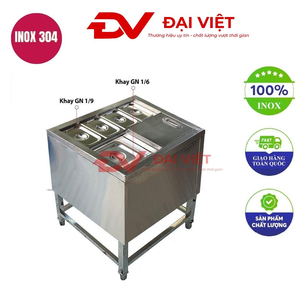 Thùng đá inox có chân 600x400x800mm
