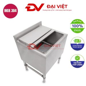 Thùng đá inox có chân 900x500x800mm