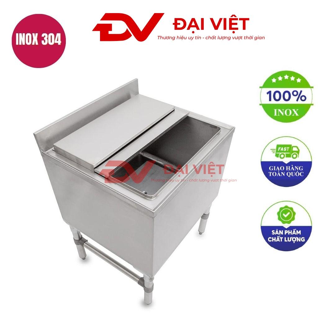 Thùng đá inox có chân 900x650x800mm