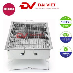 thùng nướng than inox 35x29x16cm