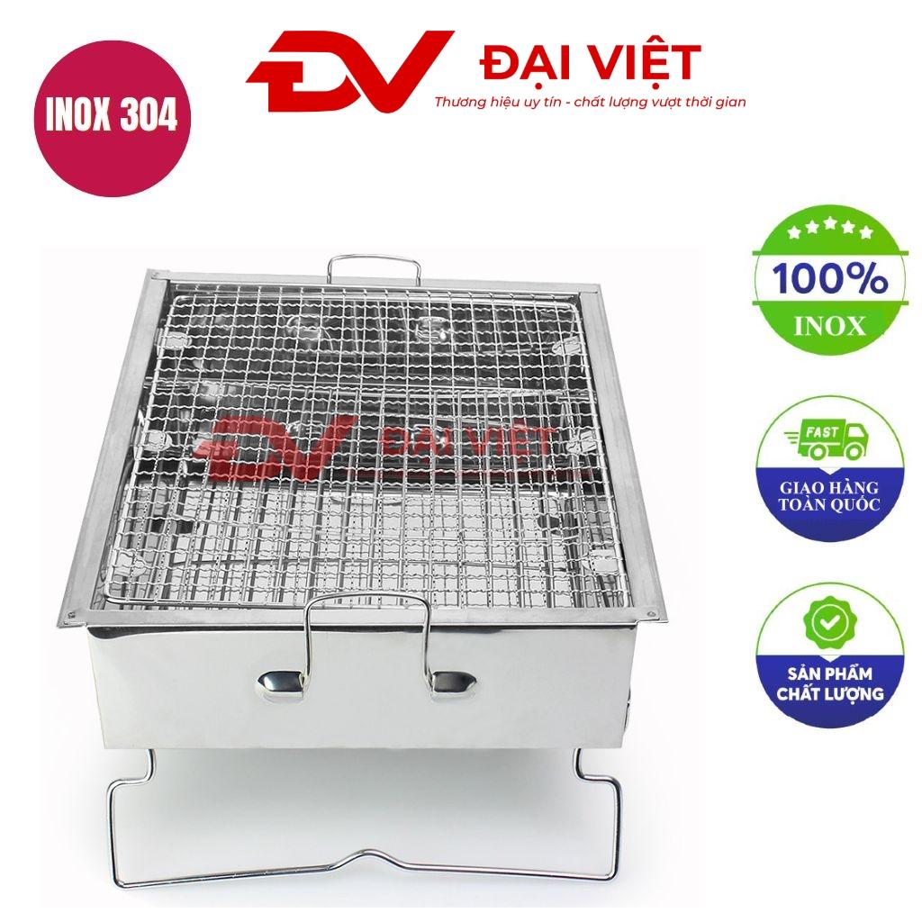 thùng nướng than inox 35x29x16cm