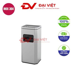 Thùng rác inox khách sạn 310x260x650mm